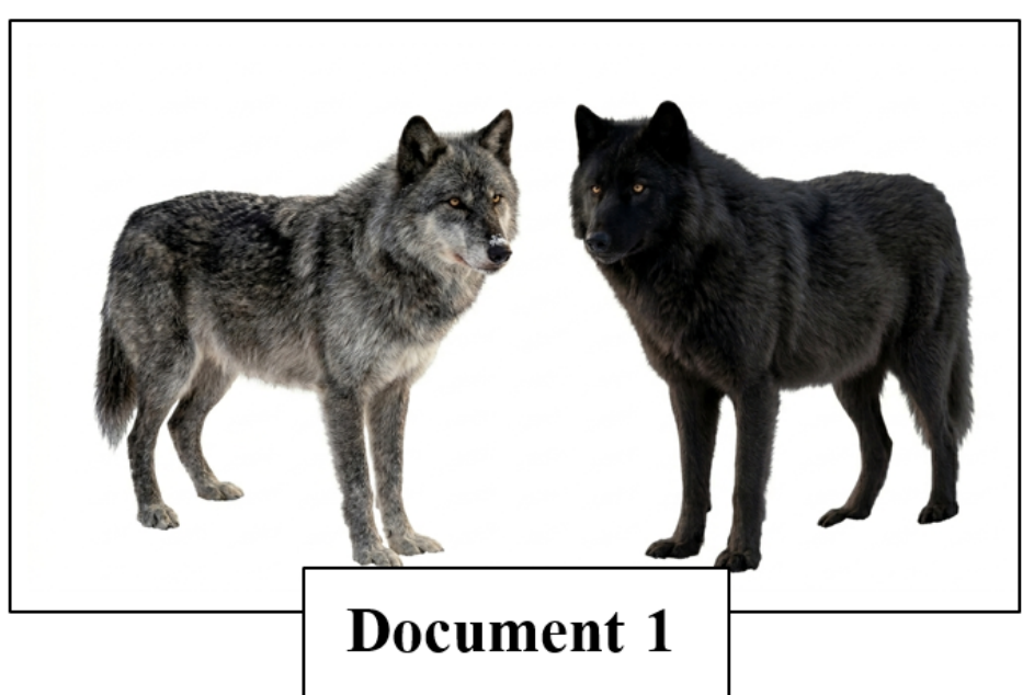 Document 1 : Loups gris et noir du parc Yellowstone